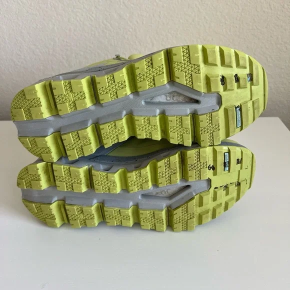 On Running Cloudtrax Waterproof Hiking Shoes Women’s 8 Gray Yellow - Picture 10 of 10